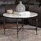 Baxton Studio Akanji Marble Coffee Table, Round 270-14706-ZORO - alternate 4