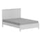 Homeroots White Shiplap Texture Distressed Solid Wood Twin Bed Frame 490287 - alternate 5