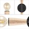 Jonathan Y Katia 5.13" 2-Light Modern Designer Iron/Wood Double Sided Hourglass LED Sconce, Light Brown/Black JYL1600A - alternate 6