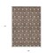 Homeroots 9' X 12' Chocolate And Beige Geometric Washable Indoor Outdoor Area Rug 595725 - alternate 5