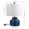Jonathan Y Malone 20" Modern Transitional Ribbed Tapered Ginger Jar Resin/Metal LED Table Lamp, Navy JYL5517B - alternate 6
