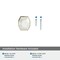 Amerock Carrione 1-5/8 inch 41mm Length Marble White/Champagne Bronze Cabinet Knob BP36638MWCZ - alternate 2