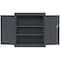 Sandusky Lee Shelving Storage Cabinet, 36 in H, 36 in W, 18 in D, Swing, Keyed, Charcoal, 3 Shelves CA21361836-02 - alternate 3