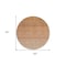 Homeroots 8' Copper And Beige Round Ombre Washable Indoor Outdoor Area Rug 595825 - alternate 4