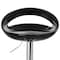 Elama 2 Piece Retro Adjustable Bar Stool in Black with Chrome Base ELM-806-BLK - alternate 4