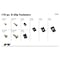 Performance Tool 170 pc. U-Clip Assortment, Door Panel Fasteners, Black Spring Steel, Case W5285 - alternate 4