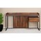 Homeroots 62" Brown and Black Computer Desk 374256 - alternate 3