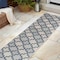 Jonathan Y Cyrus Modern Geometric Tile Pattern Navy/Cream 2 ft. x 8 ft. Indoor/Outdoor Runner Rug TSN200B-28 - alternate 5