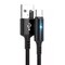 Sanoxy Super Speed USB 3.0 (Type-C to USB) Data & Sync Charger Charging Cable Braided Black  (6 ft) SNX-LDR-U2119-1102 - alternate 4