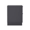 Manhattan Comfort Elara 18 in Solid Wood Nightstand in Charcoal Gray (2-Drawer) NS1780-5 - alternate 4