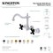 Kingston Brass Double-Handle Wall Mount Bathroom Faucet, Polished Nickel KS1256PKX - alternate 5