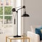 Homeroots 33" Black Metal Adjustable Desk Table Lamp With Black Dome Shade 524294 - alternate 7