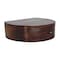 Homeroots 16" Brown Solid Wood One Drawer Round Floating Nightstand 651497 - alternate 6