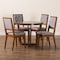 Baxton Studio Kala Modern Grey and Walnut Brown Wood 5-Piece Dining Set 254-12145-10897-ZORO - alternate 5