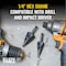 Klein Tools Step Drill Bit, Flute, 1/8 to 1/2-Inch QRST01 - alternate 7