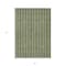 Homeroots 8' X 10' Olive Green And Ivory Striped Washable Indoor Outdoor Area Rug 595886 - alternate 4