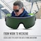 Jackson Safety Maxview+, Welding Safety Glasses, Anti-Fog & Anti-Scratch, Shade 5 IR Lens, Black/Green Frame 60001 - alternate 4