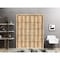 Sartodoors Solid French Double Doors, Planum 0015 Oak and Aluminum Strips, Wood Solid Panel Frame Trims, Close PLANUM0015DD-DUB-3684 - alternate 1