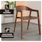 Leisuremod Rivo Collection Elegant Dining Chair in Dark Walnut Color Wood RC20DRW - alternate 7