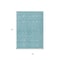 Homeroots 5' X 8' Teal Blue And Navy Blue Geometric Washable Indoor Outdoor Area Rug 613591 - alternate 4