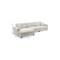 Homeroots 54" Beige Fabric Modular USB Sleeper Sofa 568284 - alternate 4