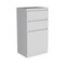 Homeroots 23" White Two Drawer Standard Chest 544051 - alternate 4