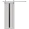 Sartodoors Barn Door 28 x 96 inches, BASIC 4903 White with Black Glass, 6.6FT Silver Rail Track Hardware Set BASIC4903BD-S-WS-2896 - alternate 1
