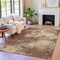 Homeroots 5' X 8' Brown And Beige Abstract Washable Indoor Outdoor Area Rug 630616 - alternate 4