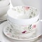 Gibson Home Lily Garden Ceramic 12 Piece Dinnerware Set in White and Pink 127030.12 - alternate 4