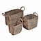 Happimess Clara Hand-Woven Hyacinth Rectangle Storage Floor Baskets with Handles, Brown (Set of 3), 3PK BSK2001B-3SET - alternate 4