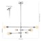 Jonathan Y Ikon 36" 6-Light Modern Vintage Iron Arm-Adjustable LED Pendant, Chrome JYL7598A - alternate 6