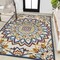Jonathan Y Flora Abstract Bold Mandala High-Low Red/Blue/Yellow 5 ft. x 8 ft. Indoor/Outdoor Area Rug AMC112A-5 - alternate 6