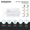 Kingston Brass 54" Acrylic Rectangular 3-Wall Alcove Tub Combo w/ Armrests in Glossy White/Polished Brass CVTAP543023L2 - alternate 2