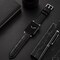 Elegani Alligator-Embossed Leather Band Compatible with Apple Watch 44mm, Black, Yellow Gold Buckle LATPAM-BLK-YGD-44 - alternate 2