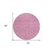 Homeroots 8' Blush And Ivory Round Floral Washable Indoor Outdoor Area Rug 581854 - alternate 3
