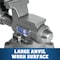 Wilton 845M, Mechanics Pro 4-1/2in Jaw Width, Round Channel Vise with Swivel Base,  WL9-28810 - alternate 3