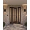 Doornmore G104, 65.25" x 98" ( 36" Door + 2x12" Side) Left Hand, Mahogany SDL 4 Lite Exterior Door G104-SW-3696-G102-SL_1-2_LI - alternate 1