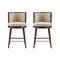 Manhattan Comfort Evalyn Counter Stool  in Natural - Set of 2 2-CS021-NA - alternate 5