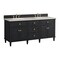 James Martin Vanities Lorelai 72" Double Vanity, Black Onyx, w/ 3 CM Siberian Silestone Top 424-V72-BKO-3SFR - alternate 7