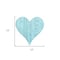 Homeroots 12" Turquoise Reclaimed Wood Heart Wall Decor 384899 - alternate 4