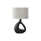 Monarch Specialties Lighting, 23"h, Table Lamp, Black Resin, Grey Shade, Contemporary, Modern I 9881 - alternate 1