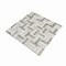 Apollo Tile Artisana 12x12 in. Silver White Polished, Textured, Foiled Stone Block Basketweave Mosaic Tile, 5PK APLBST8802A - alternate 7