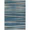 Homeroots 10' X 14' Denim Blue And Gray Striped Washable Indoor Outdoor Area Rug 597324 - alternate 4