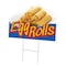 Signmission Egg Rolls Die Cut Yard Sign & Stake outdoor plastic coroplast window, C-DC-1824-DS-Egg Rolls19 C-DC-1824-DS-Egg Rolls19 - alternate 1