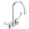 Gerber Commercial 2H Centerset Lavatory Faucet w/ Gooseneck Spout  Blade Handles &  Drain 0.5gpm Chrome GC044554 - alternate 2