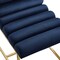 Homeroots Set of Two Tufted Navy Blue And Gold Upholstered Velvet Dining Side Chairs 545050 - alternate 5