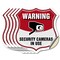 Signmission Video Surveillance Shield Sign Warning S, 6 inch X 6 inch, Vinyl Decal, 5PK SHI-D-5PACK-6-468 - alternate 1