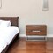 Homeroots 22" Wood Two Drawer Nightstand 473030 - alternate 3