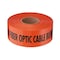 Empire Level CAUTION FIBER OPTIC CABLE BURIED BELOW -Non Detectable Orange Utility 811 Tape  3in x 1000ft 22-435 - alternate 2