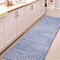 Jonathan Y Petunia Distressed All-Over Floral Border Non-Slip Washable Blue/Light Gray 2ft x 8ft Runner Rug PTN102C-28 - alternate 3